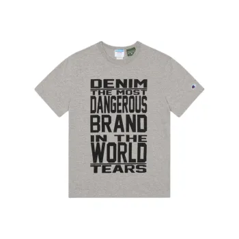 Champion X Denim Tears T Shirts Unisex Gray