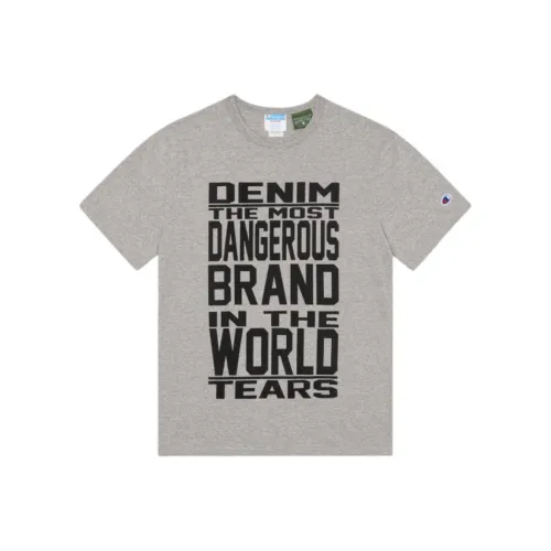 Champion X Denim Tears T-Shirts Unisex Gray