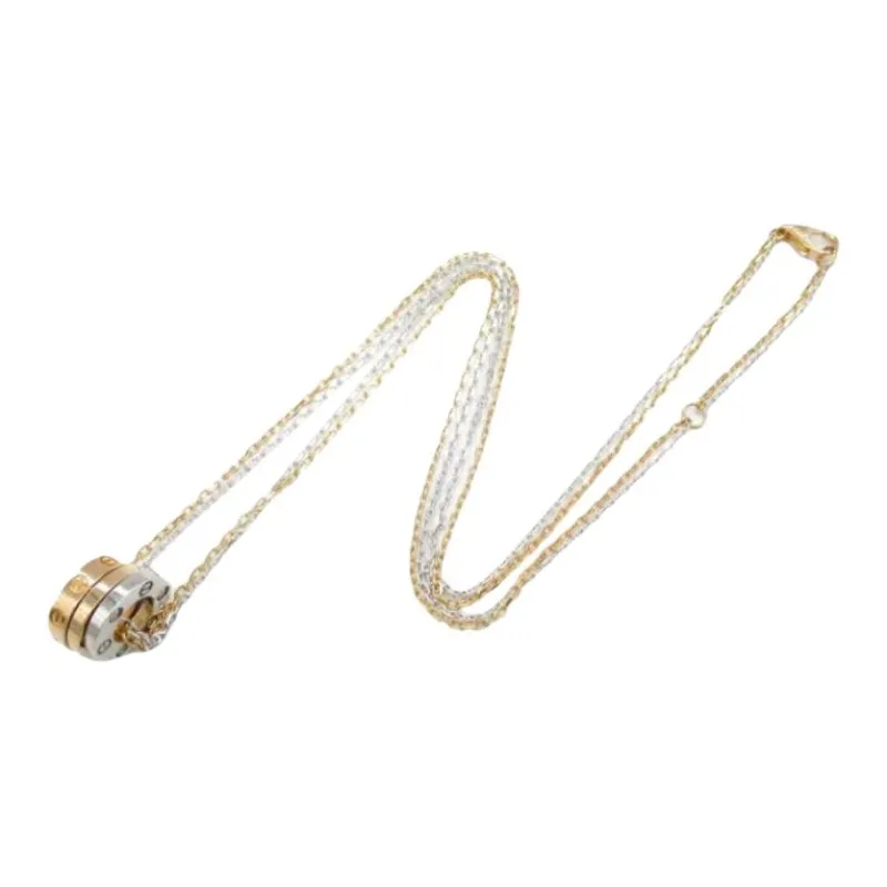 Cartier 2010s 18K Gold Love Diamond Necklace-2