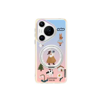 Marsfield Acrylic Material 360 Rotating Magnetic Stand Case Phone Cases Compatibility Huawei P70/70 PRO Trendy