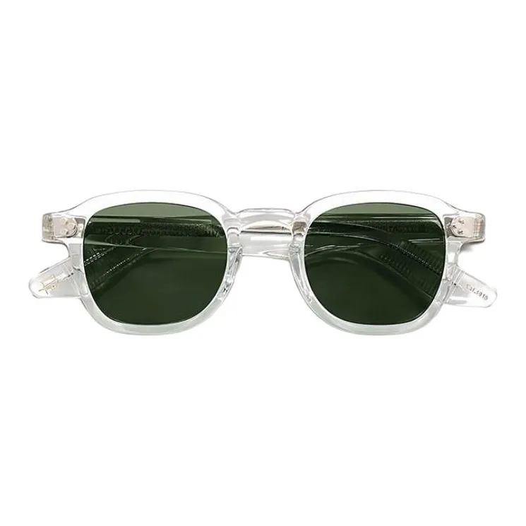 MOSCOT Acetate Irregular Shape Sunglasses Unisex Transparent-2