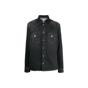 OFF WHITE Buttoned Long Sleeved Denim Shirt