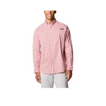 Columbia PFG Super Tamiami Shirt Men's _Nsec Red Plaid