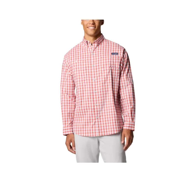 Columbia PFG Super Tamiami Shirt Men's _Nsec Red Plaid-0