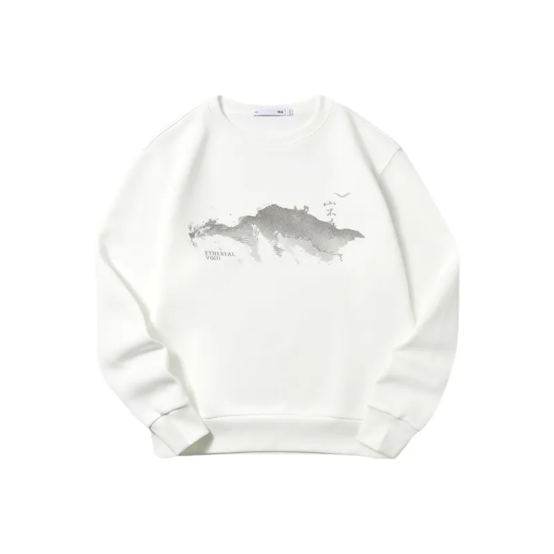 HLA The Mountain Is Not In The High Series Sweatshirts Unisex-0