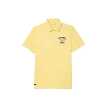 LACOSTE Polo Shirt Men's Light Yellow