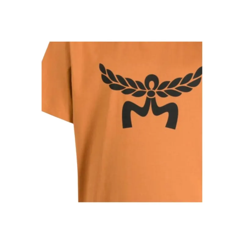MCM Laurel Logo Printed Crewneck T Shirt-1