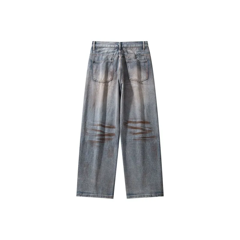 YINLEI Jeans Men's Vintage Blue-1