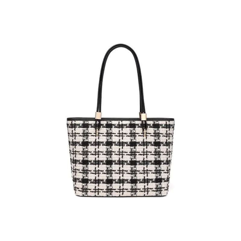 CLEVER& KETCH PU Tote Underarm Shoulder Bag Women's Black-3