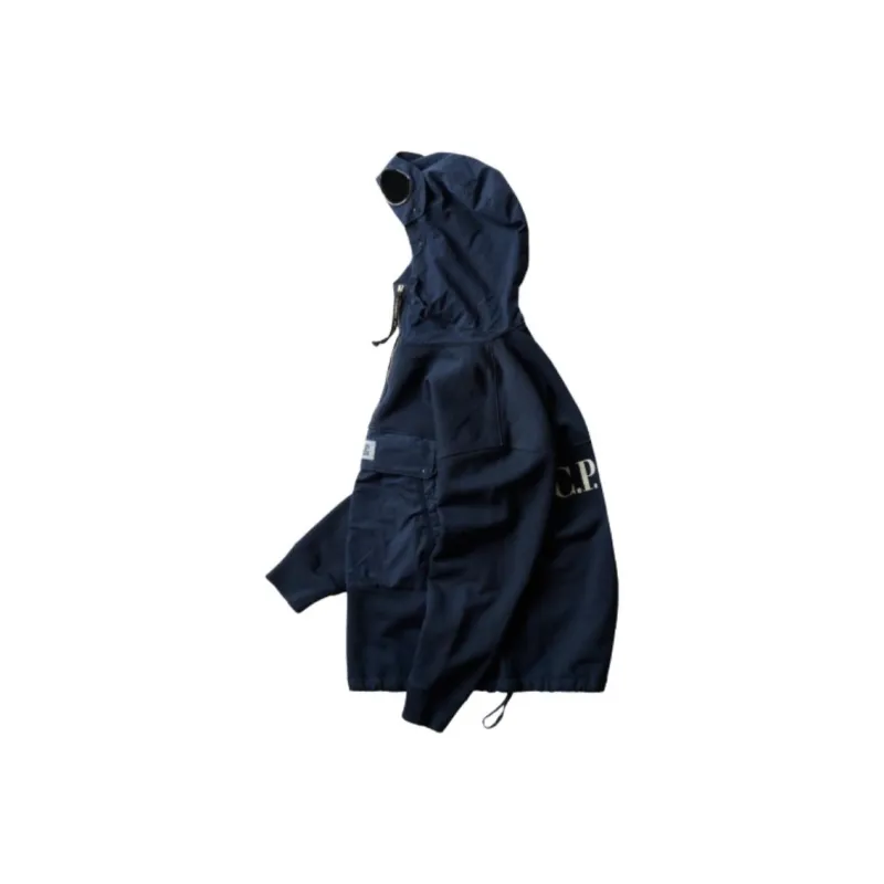 PALACE X C.P. Company Fleece Old Goggle Hood-2