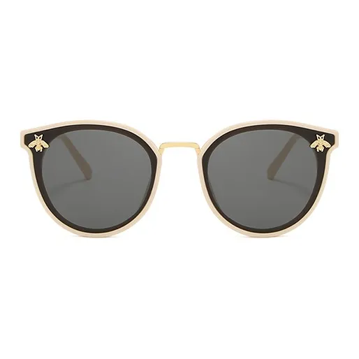 YUZHAOLIN PC Metal Oval Sunglasses Unisex-5