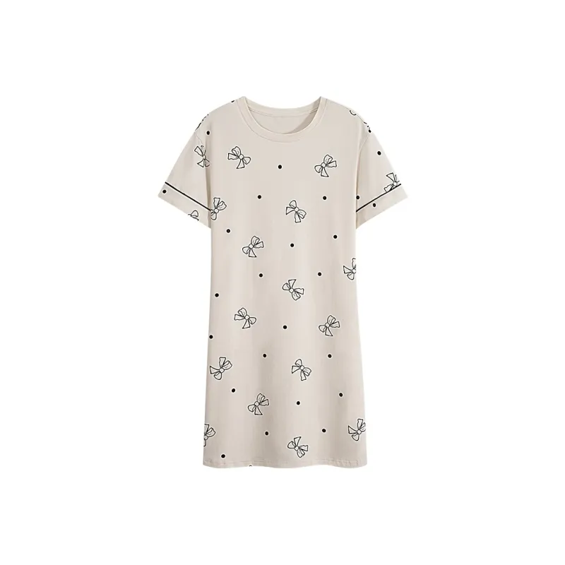 FENTENGCARE Nightgown Women's White-0