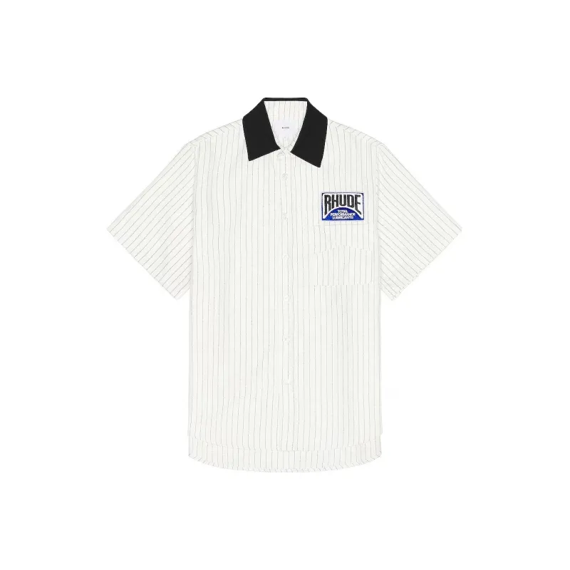 RHUDE Twill Stripe Mechanic Shirt-0