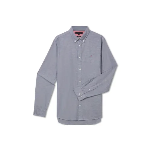 Tommy Hilfiger Shirt Men's Blue Gray