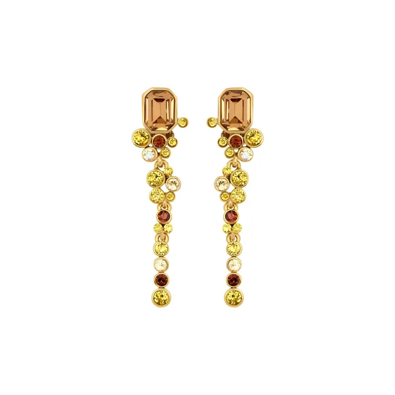 Oscar De La Renta Mixed crystal Clip on Earrings-0
