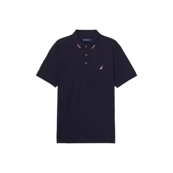 Nautica White Sail Polo Shirt Men's
