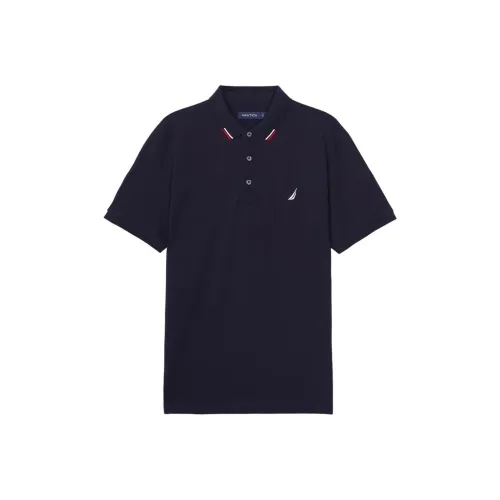 Nautica White Sail Polo Shirt Men's