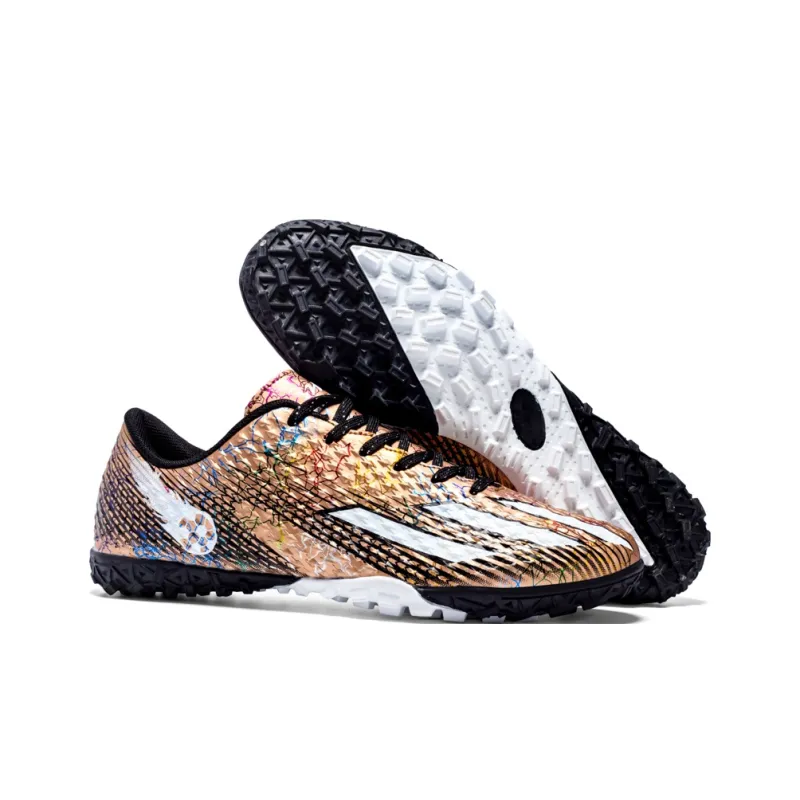 DOUBLE STAR 88 Breathable Lightweight Soccer Shoes Men's Black Silver-55