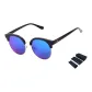 Black Frame with Green Reflective Lens