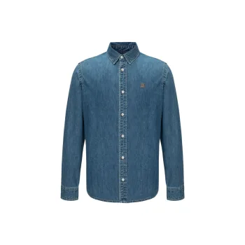 E.land Shirts Men Denim 55Indigo