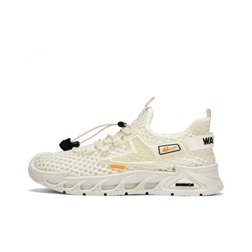 Warrior Breathable, Quick Dry, Abrasion Resistant Low Top Casual Running Shoes Men's Beige