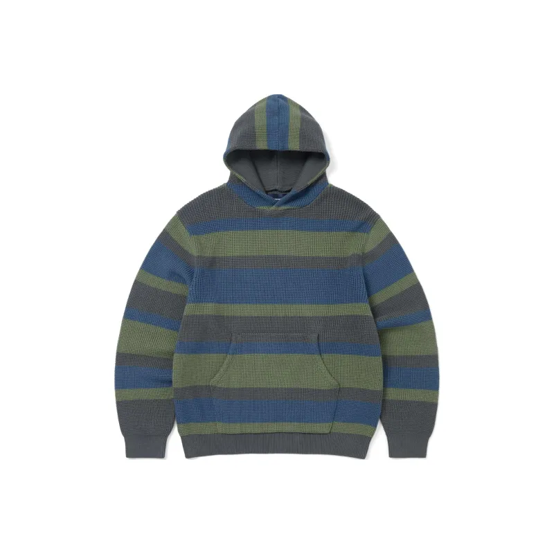 Thisisneverthat Striped Waffle Knit Hoodie-0