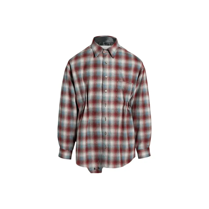 Maison Margiela X Pendleton Checked Playsuit Shirt-0