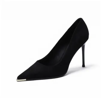 Feo Dvke Slim Heel High Heels Women's Black Gift Box Set