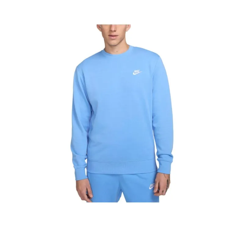 Nike Sportswear Club Men's French Terry Crew Sweatshirt Men's Blue-0
