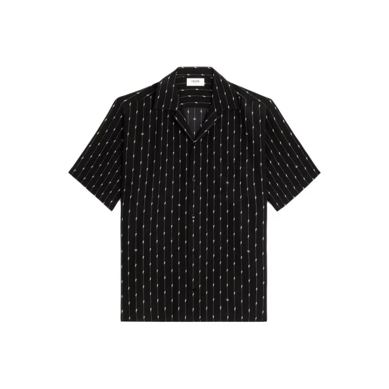 CELINE Hawaiian Printed Short Sleeve Shirt-0