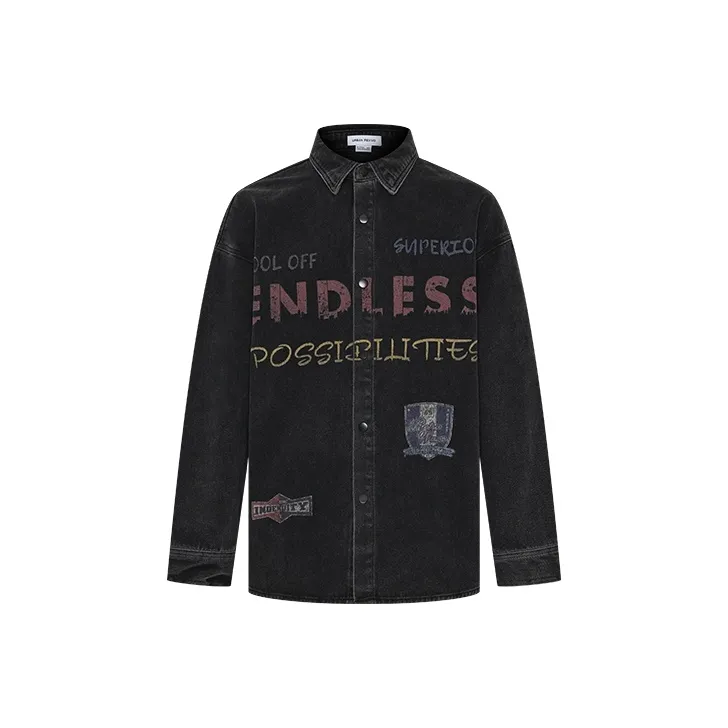 URBAN REVIVO Shirts Men Jet Black-0