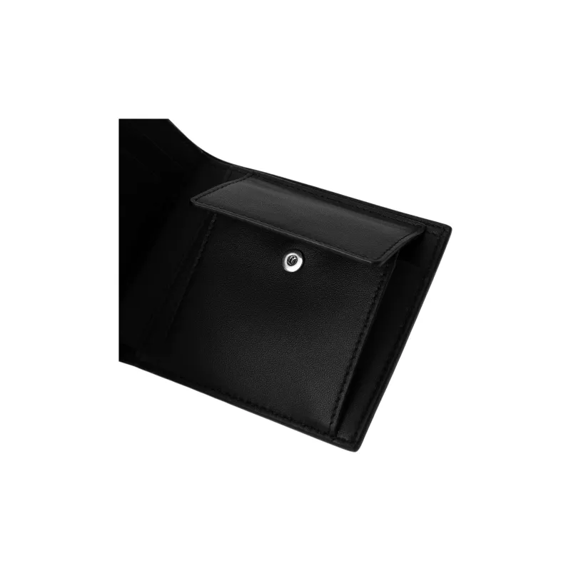 Burberry Cow Leather Wallet Men's Black-7
