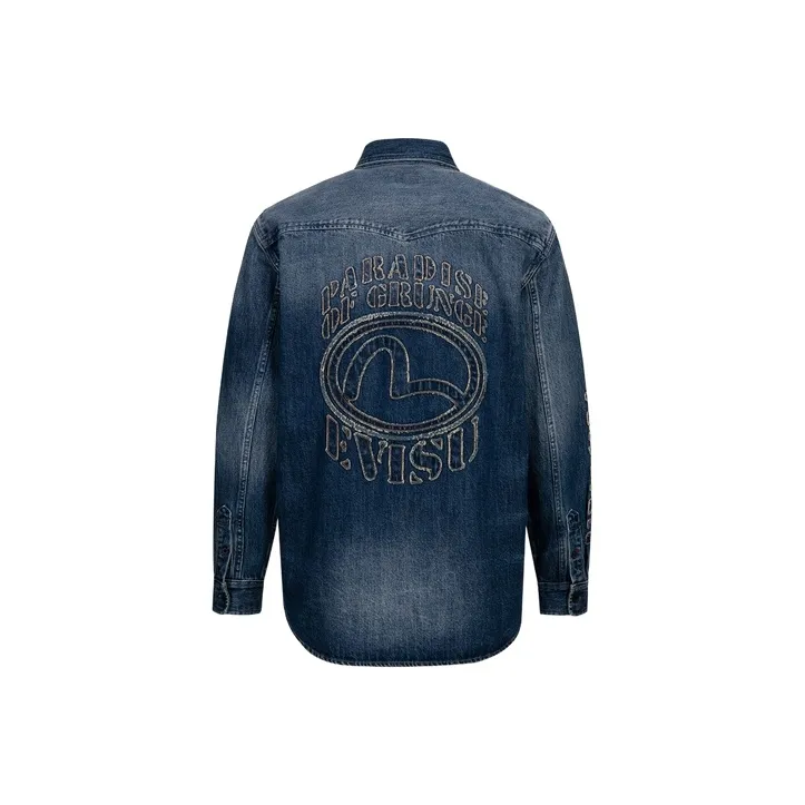 EVISU Appliqué detail Denim Shirt-0