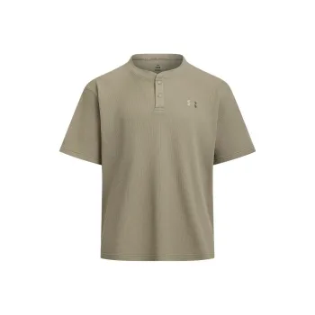 Under Armour WAFFLE HENLEY T Shirt Men's Urban Khaki 299