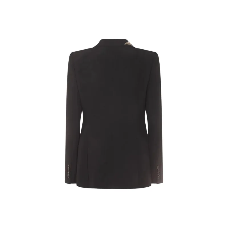 Alexander McQueen Embellished Padded shoulders Blazer-1