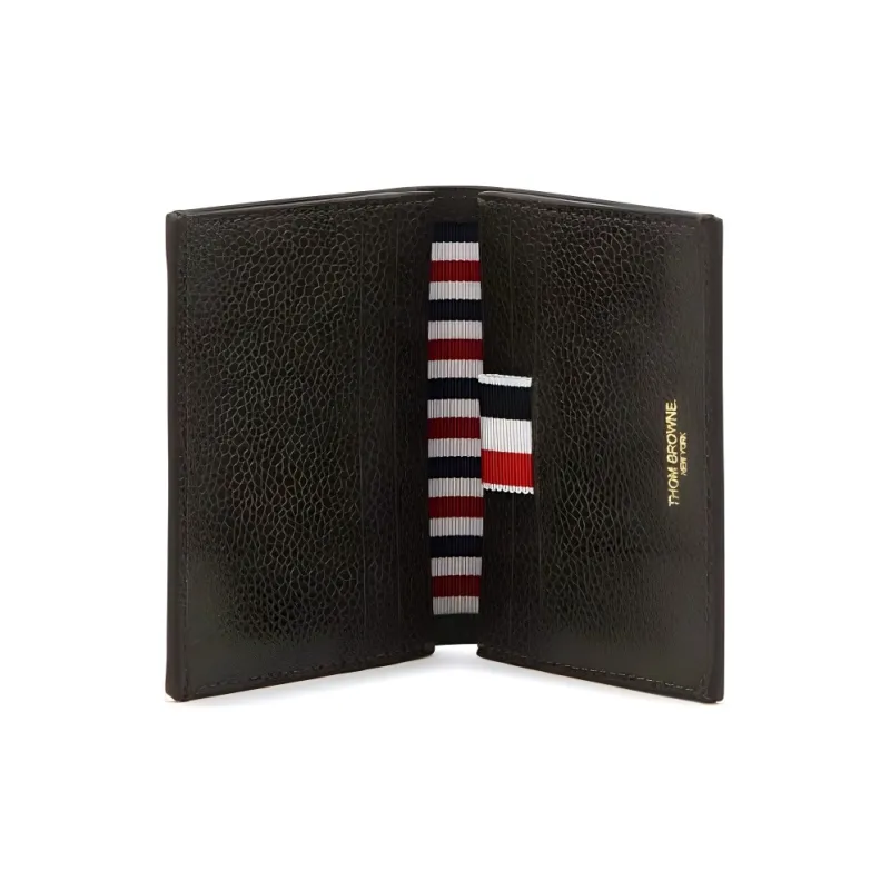 THOM BROWNE· Cow Leather Wallet Men's Dark Brown-2