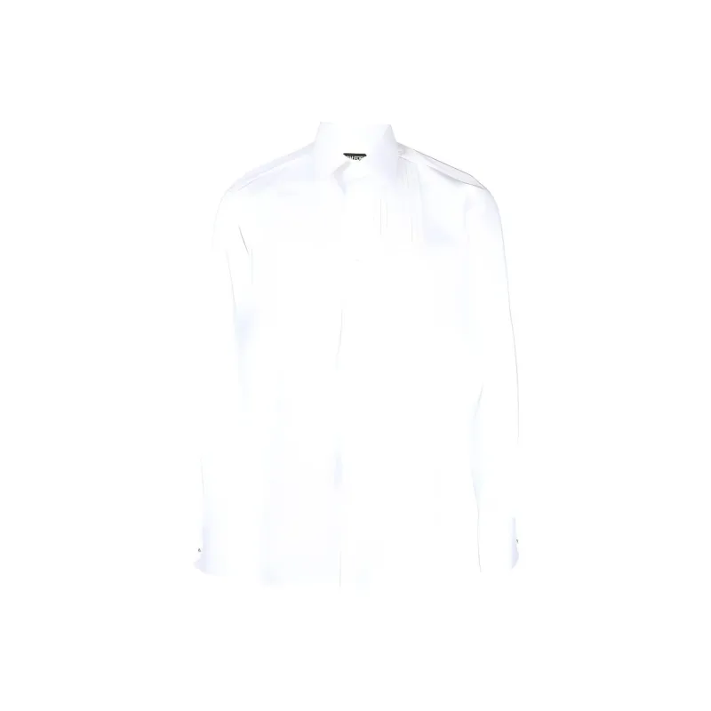 TOM FORD Pleat Detailed Long Sleeved Shirt-0
