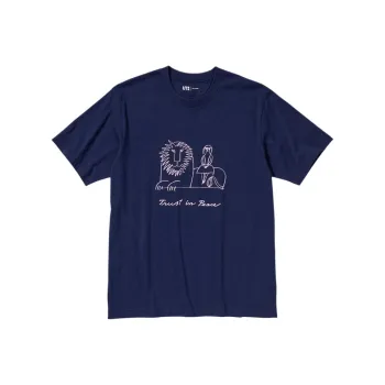 UNIQLO/UNIQLO Peace For All Series T Shirt Unisex Navy Blue