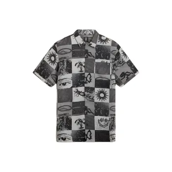 Vans VANS CAMP CLASSIC COLLAR WOVEN SHIRT Shirt Men's Gray