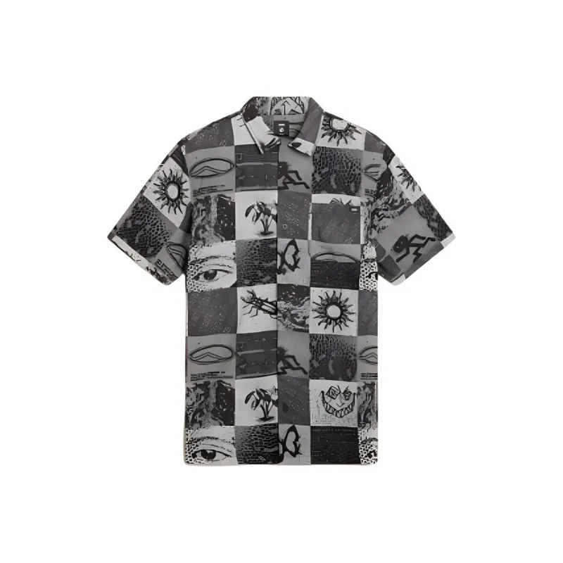 Vans VANS CAMP CLASSIC COLLAR WOVEN SHIRT Shirt Men's Gray-0