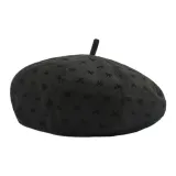 Polka Dot Bowknot Black