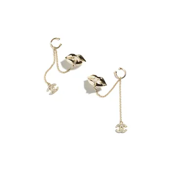 CHANEL Earrings Women's Gold