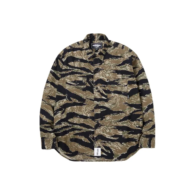 NEIGHBORHOOD X Wind And Sea Camouflage Officer Shirt-0