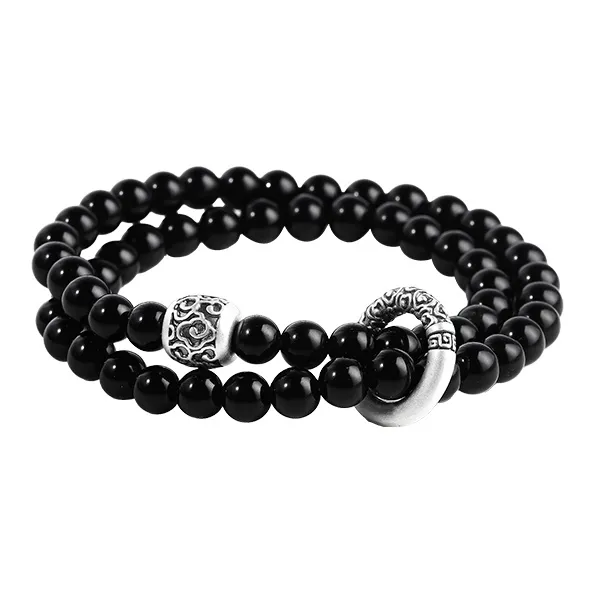 MAGICPOLE Processing Obsidian Bracelets Men's-0