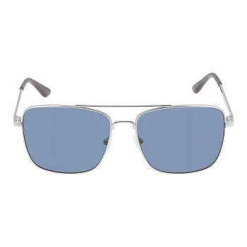 CK/Calvin Klein Metal Aviator Sunglasses Men's Silver