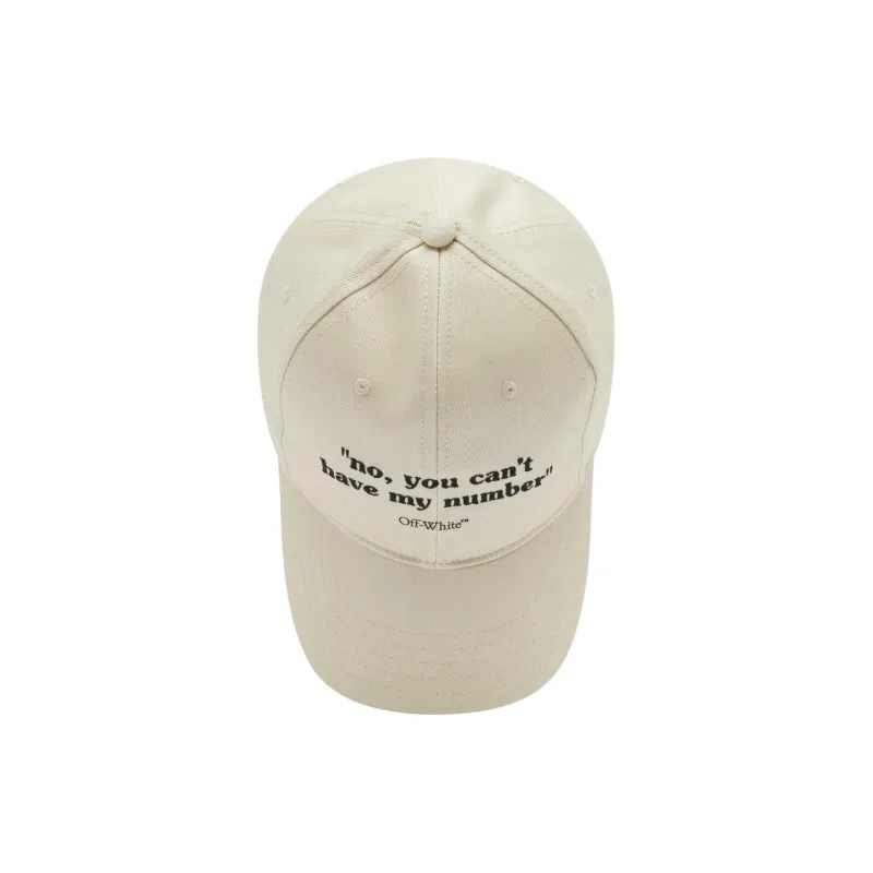 OFF-WHITE Cotton Baseball Caps Unisex White-3