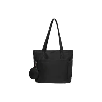 OUZIHUANG Nylon Shoulder Bag Unisex Black/Pink/Khaki/Green