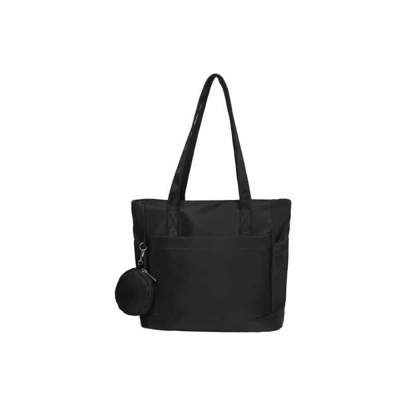 OUZIHUANG Nylon Shoulder Bag Unisex Black/Pink/Khaki/Green-0
