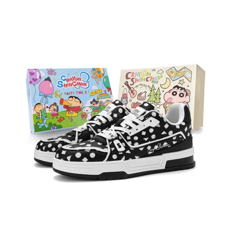 Crayon Shinchan Low-Top Skateboard Shoes Unisex-6