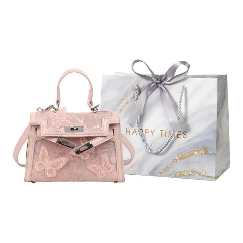 Miss Angel PU Handbag Kelly Bag Women's White/Black/Blue/Pink-24